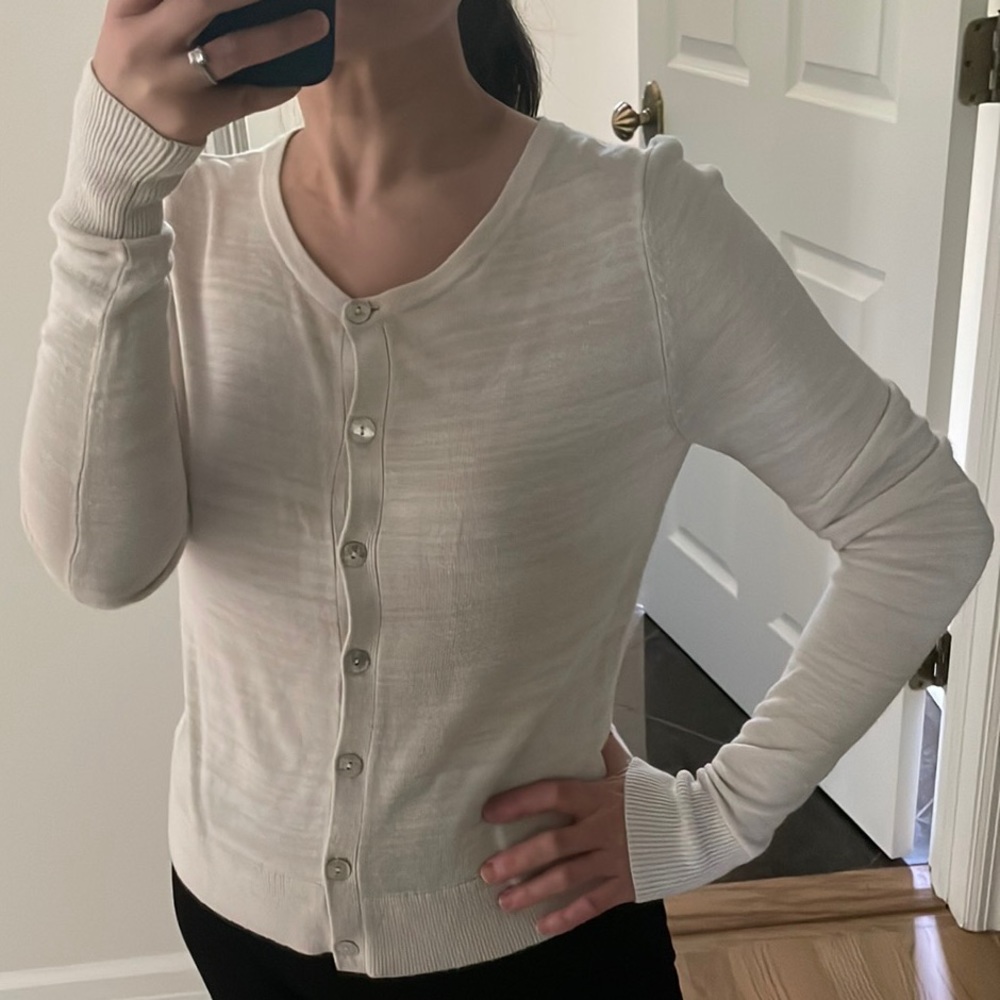 Cream cardigan